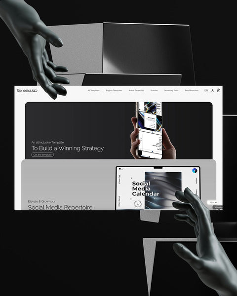 ما يحتاج تبدأ من الصفر.. قوالب تصميم جاهزة ترفع شغلك لأعلى مستوى! - Genesiss.io