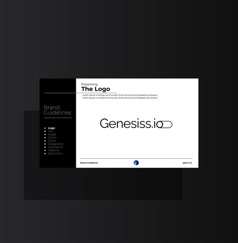 Brand Guidelines Template - Genesiss.io Digital Template Genesis Studio Templates, Digital Marketing Templates, Arabic Templates, نماذج بوربوينت, نماذج باللغة العربية , نماذج للتسويق الإلكتروني, saudi,