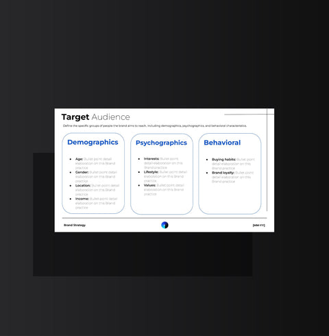 Brand Strategy & Guidelines Template - Genesiss.io Digital Template Genesis Studio Templates, Digital Marketing Templates, Arabic Templates, نماذج بوربوينت, نماذج باللغة العربية , نماذج للتسويق الإلكتروني, saudi,