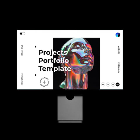 Projects Portfolio Template - Genesiss.io Digital Template Genesis Studio Templates, Digital Marketing Templates, Arabic Templates, نماذج بوربوينت, نماذج باللغة العربية , نماذج للتسويق الإلكتروني, saudi,