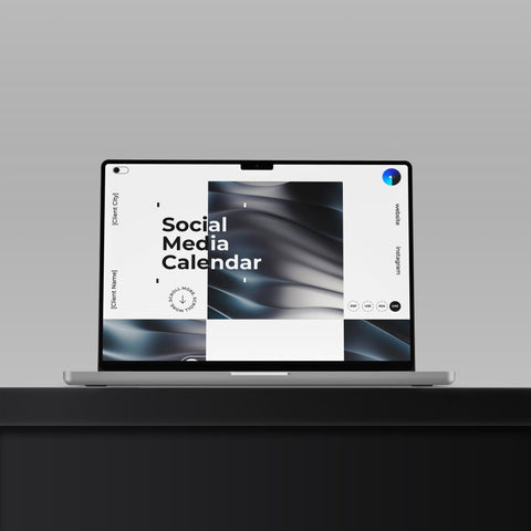 Social Media Calendar Template - Genesiss.io Digital Template Genesis Studio Templates, Digital Marketing Templates, Arabic Templates, نماذج بوربوينت, نماذج باللغة العربية , نماذج للتسويق الإلكتروني, saudi,